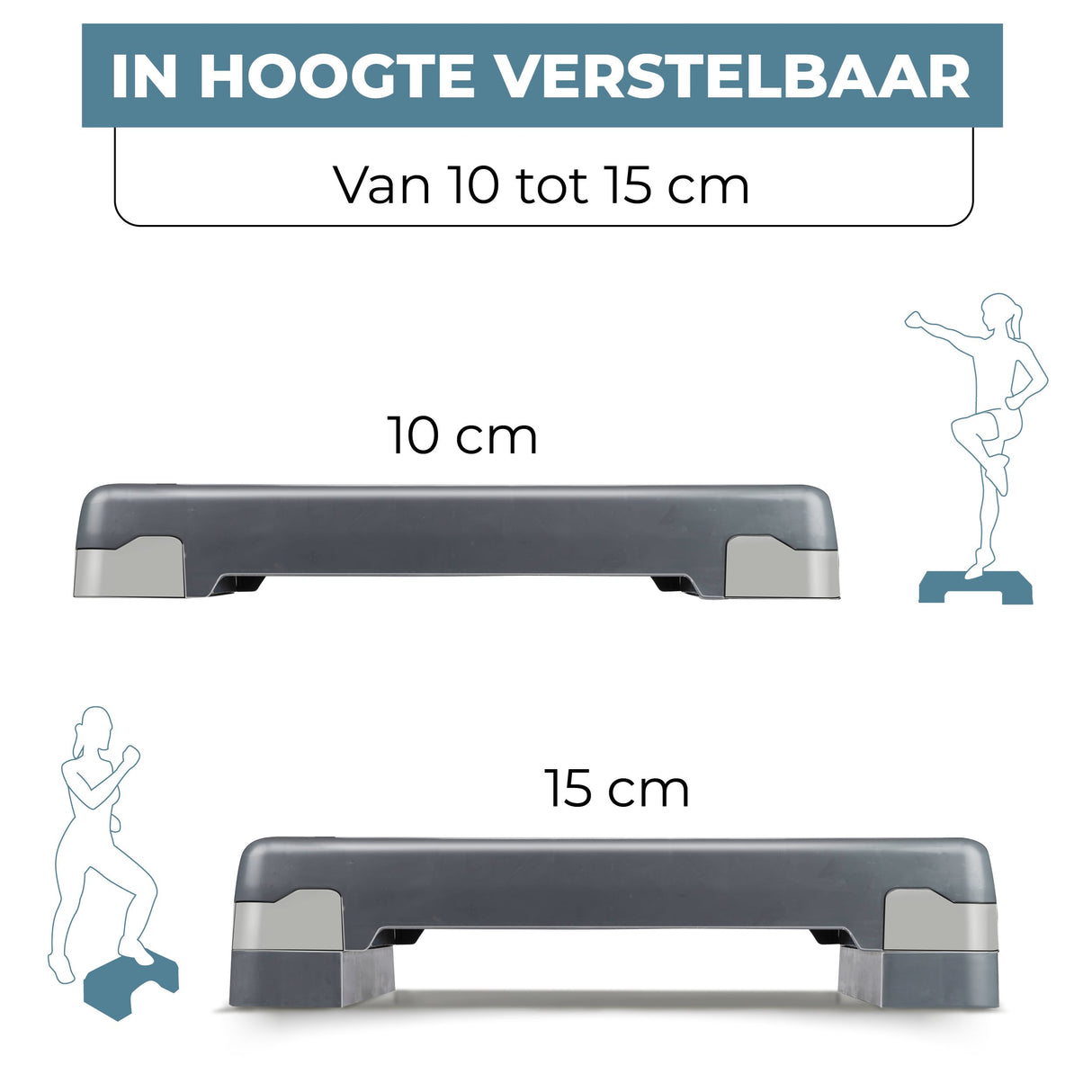 Umbro Stepper Fitness Verstelbaar 10‑15 cm – Aerobic Step - maximondo
