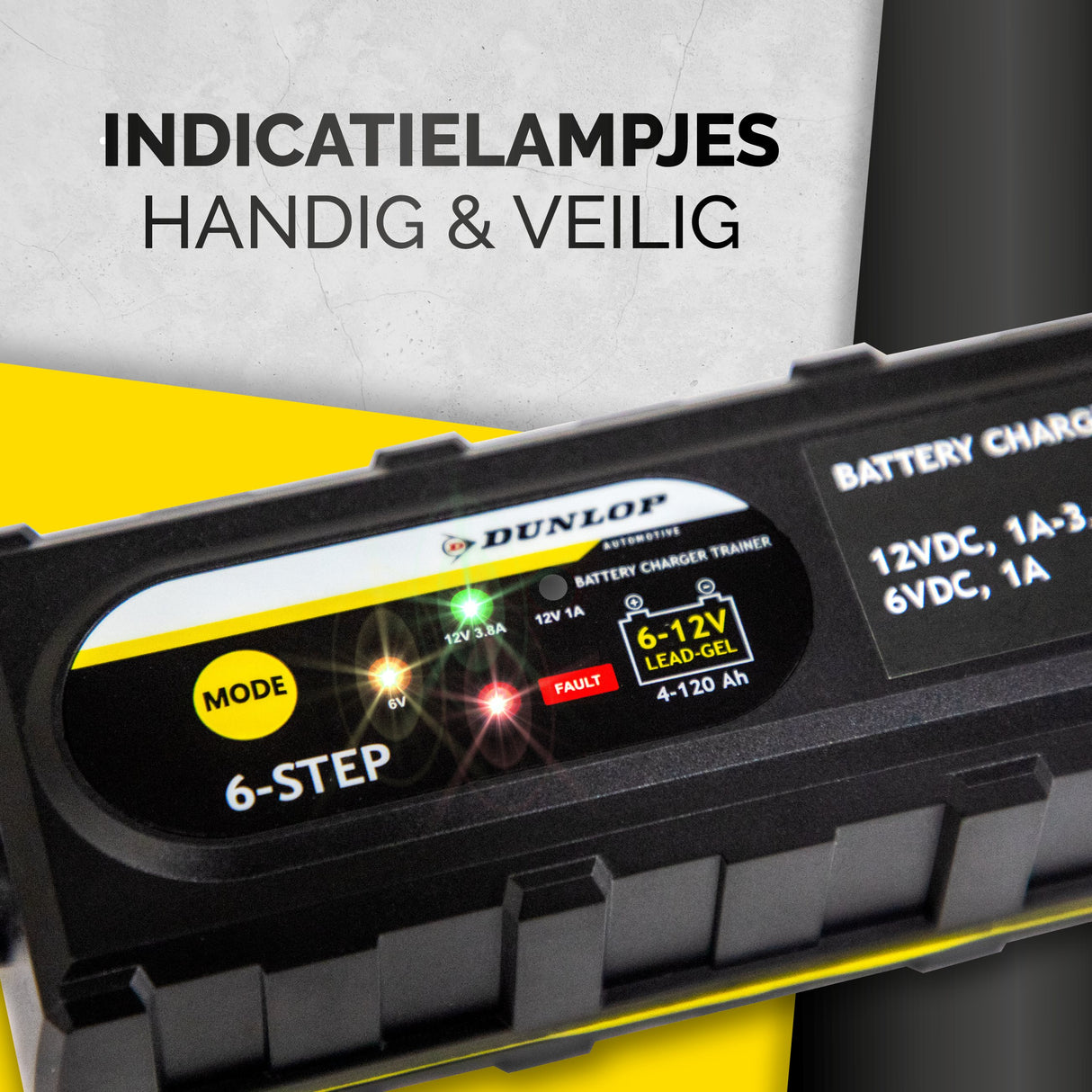 Dunlop Acculader 6/12 V - maximondo