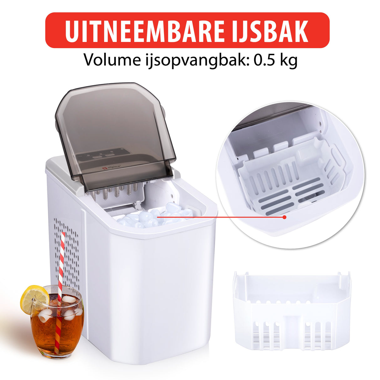 Ijsblokjesmachine 220-240V 112W - maximondo