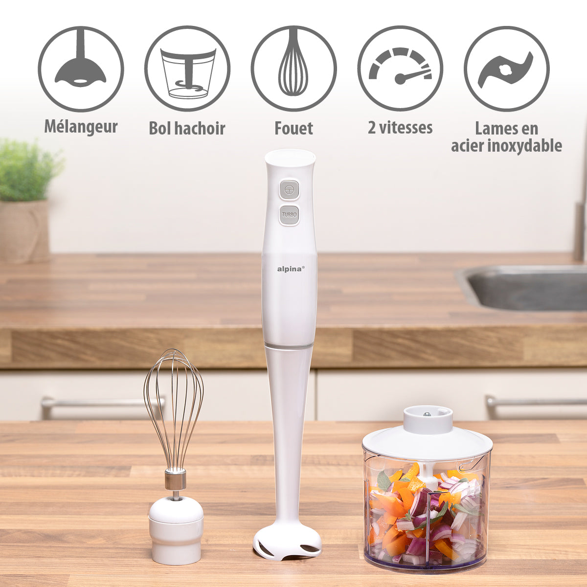 alpina Staafmixer Set 400W - maximondo