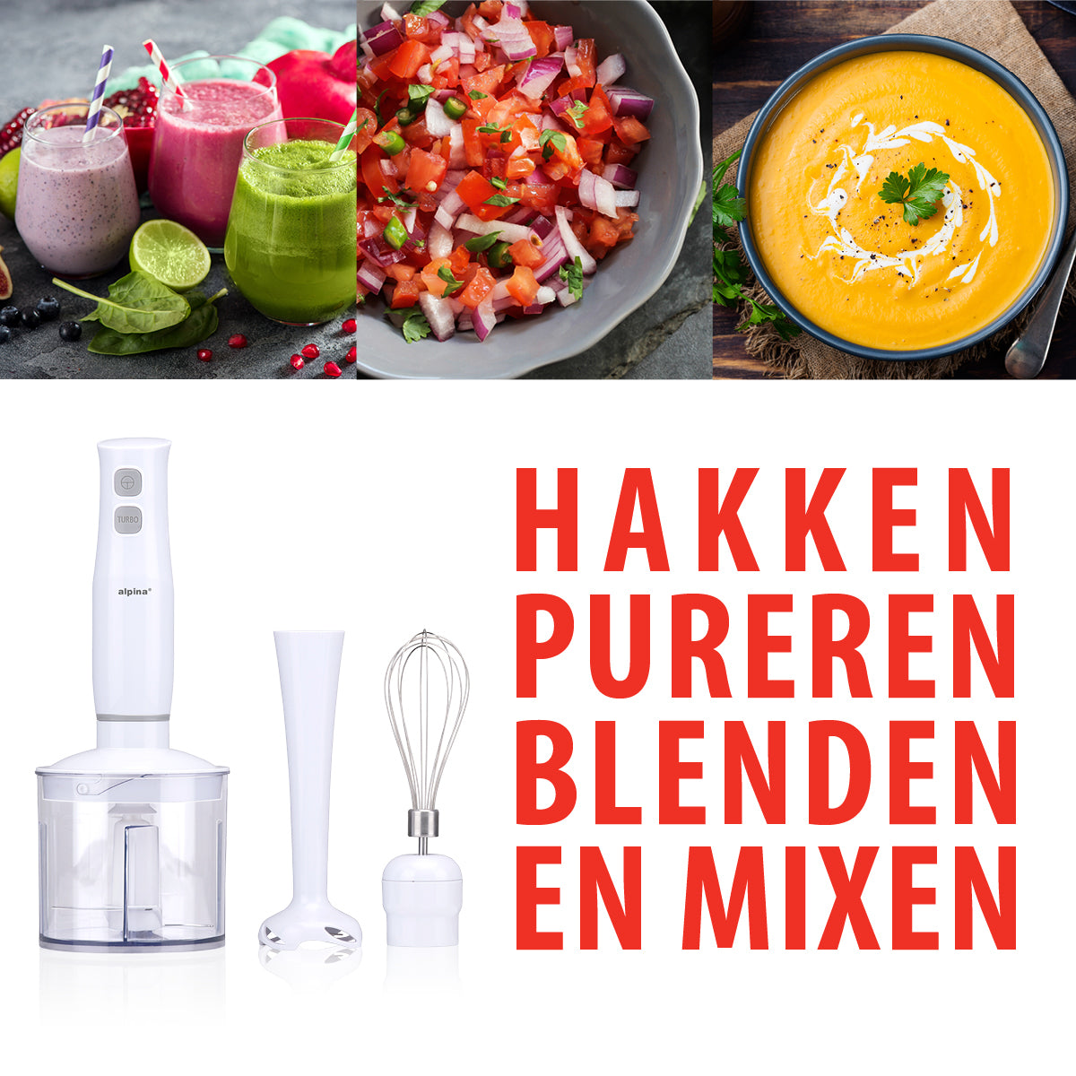 alpina Staafmixer Set 400W - maximondo