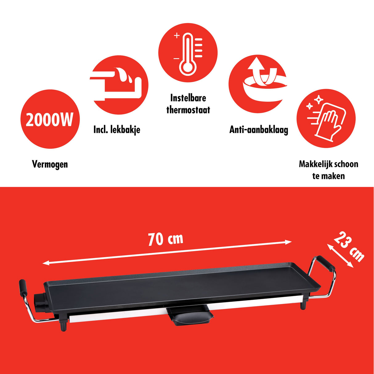 alpina Grillplaat 70x23 CM - maximondo