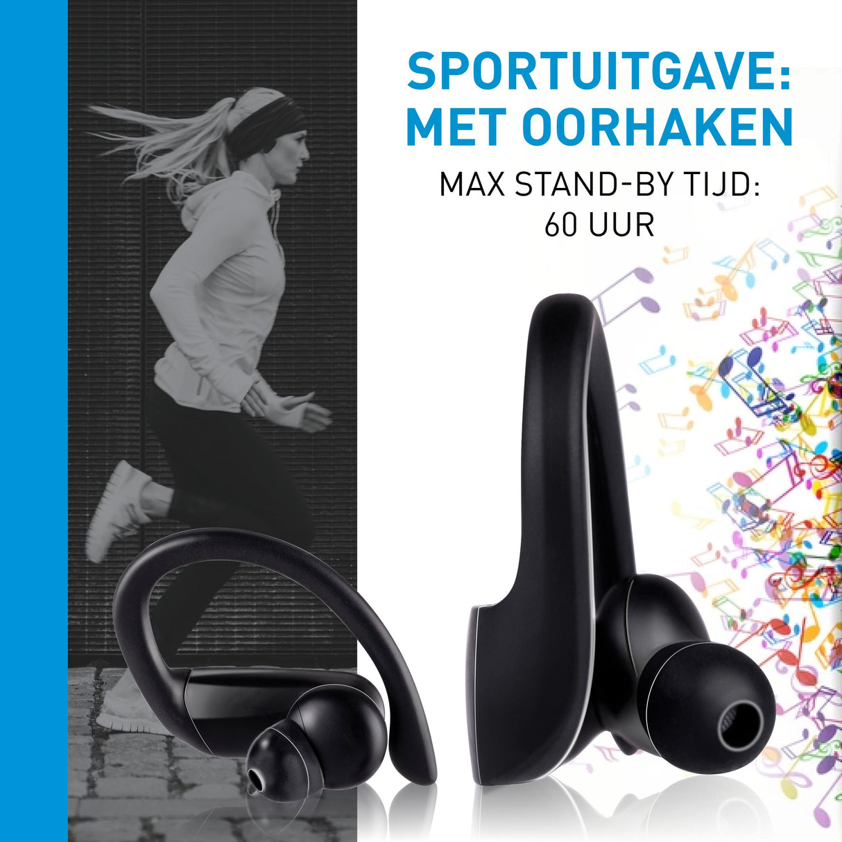 Grundig True Wireless Sports Earphones – Draadloze Oordopjes - maximondo