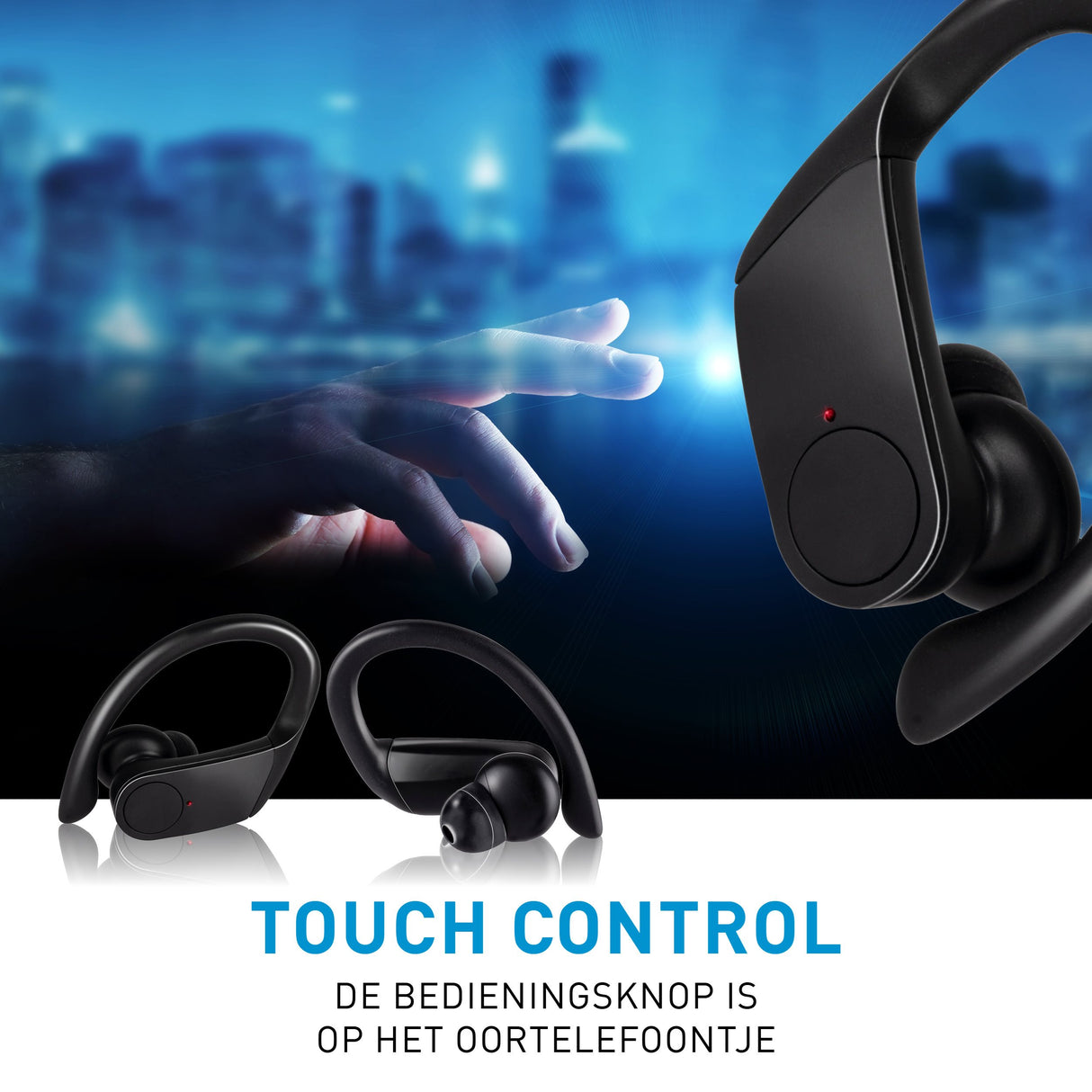 Grundig True Wireless Sports Earphones – Draadloze Oordopjes - maximondo