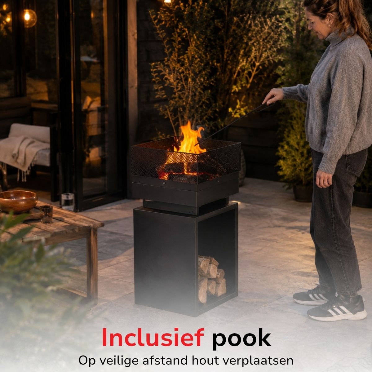 BBQ Collection Vuurkorf 39x39x85 cm - maximondo