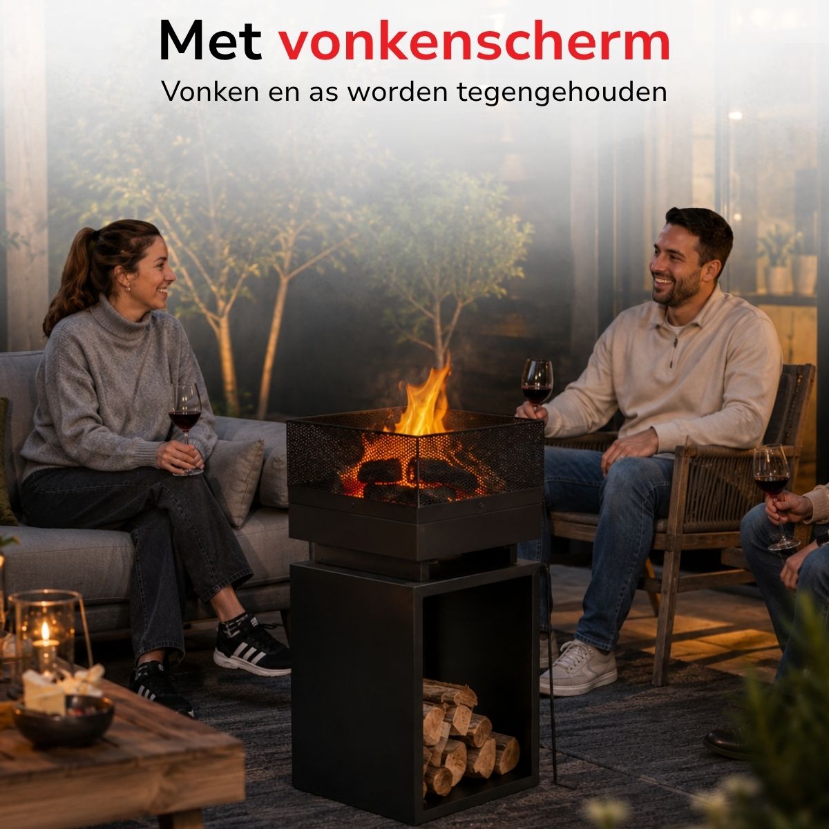 BBQ Collection Vuurkorf 39x39x85 cm - maximondo