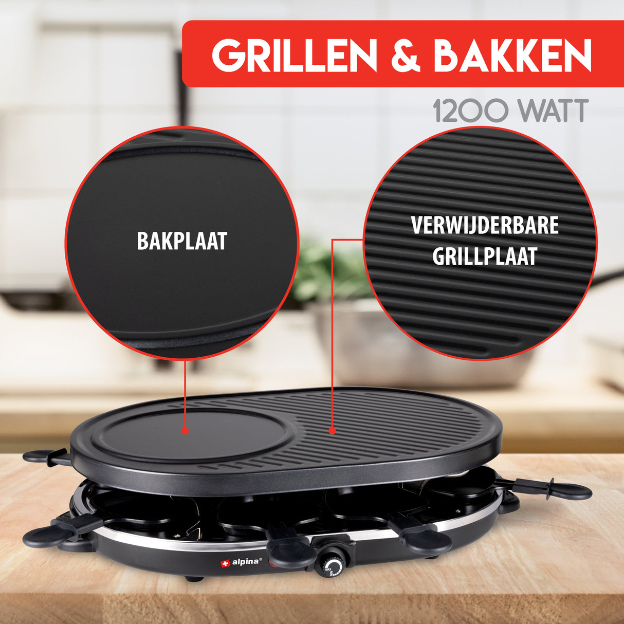 alpina Gourmetset 8 Pers. - 1200W - maximondo