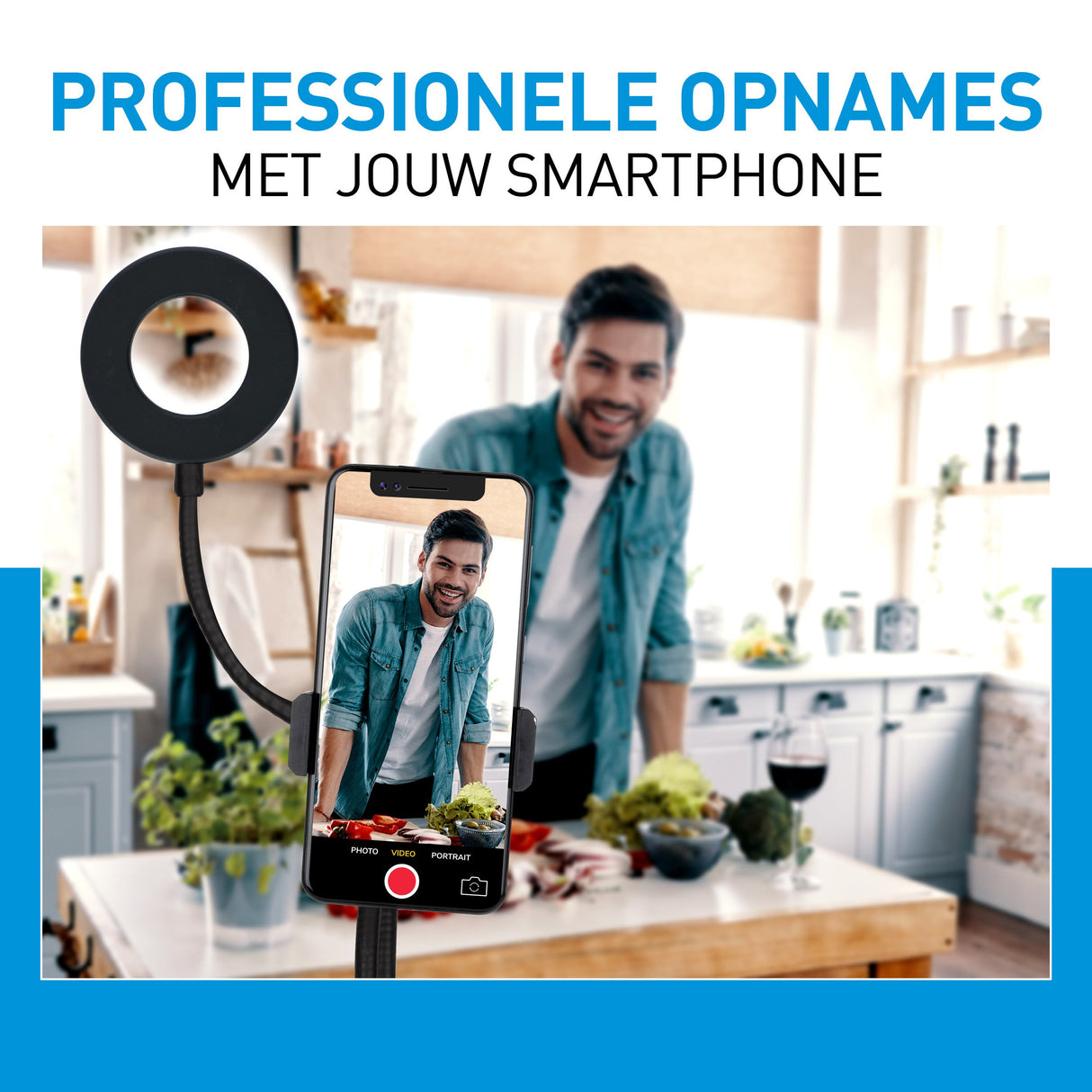 Grundig Selfie Ringlamp USB - maximondo