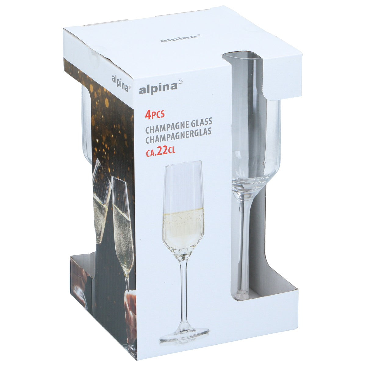 alpina Champagneglazen - Set van 4