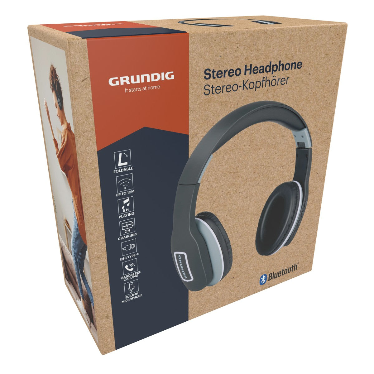 Grundig Bluetooth Koptelefoon Draadloos - maximondo