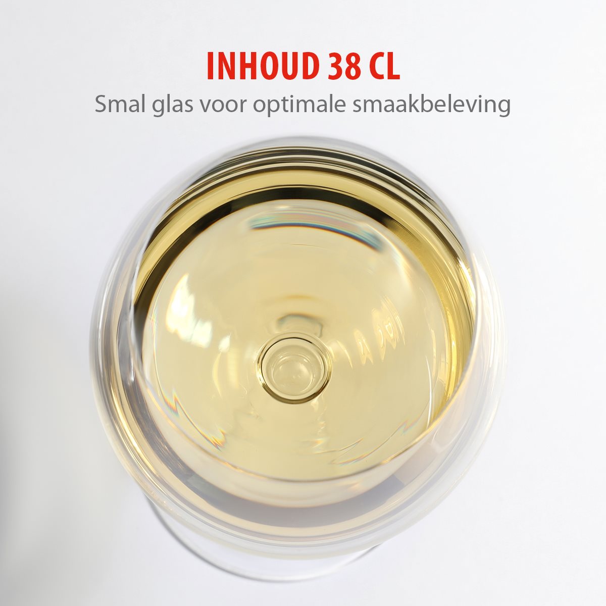 alpina Wijnglazen Witte Wijn - Set 38cl - maximondo