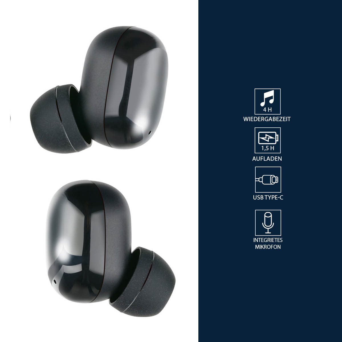 Grundig Draadloze Oordopjes - Incl. Oplaadcase - maximondo
