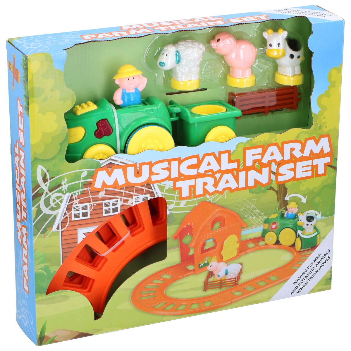 Eddy Toys Boerderij Trein met Geluid - maximondo