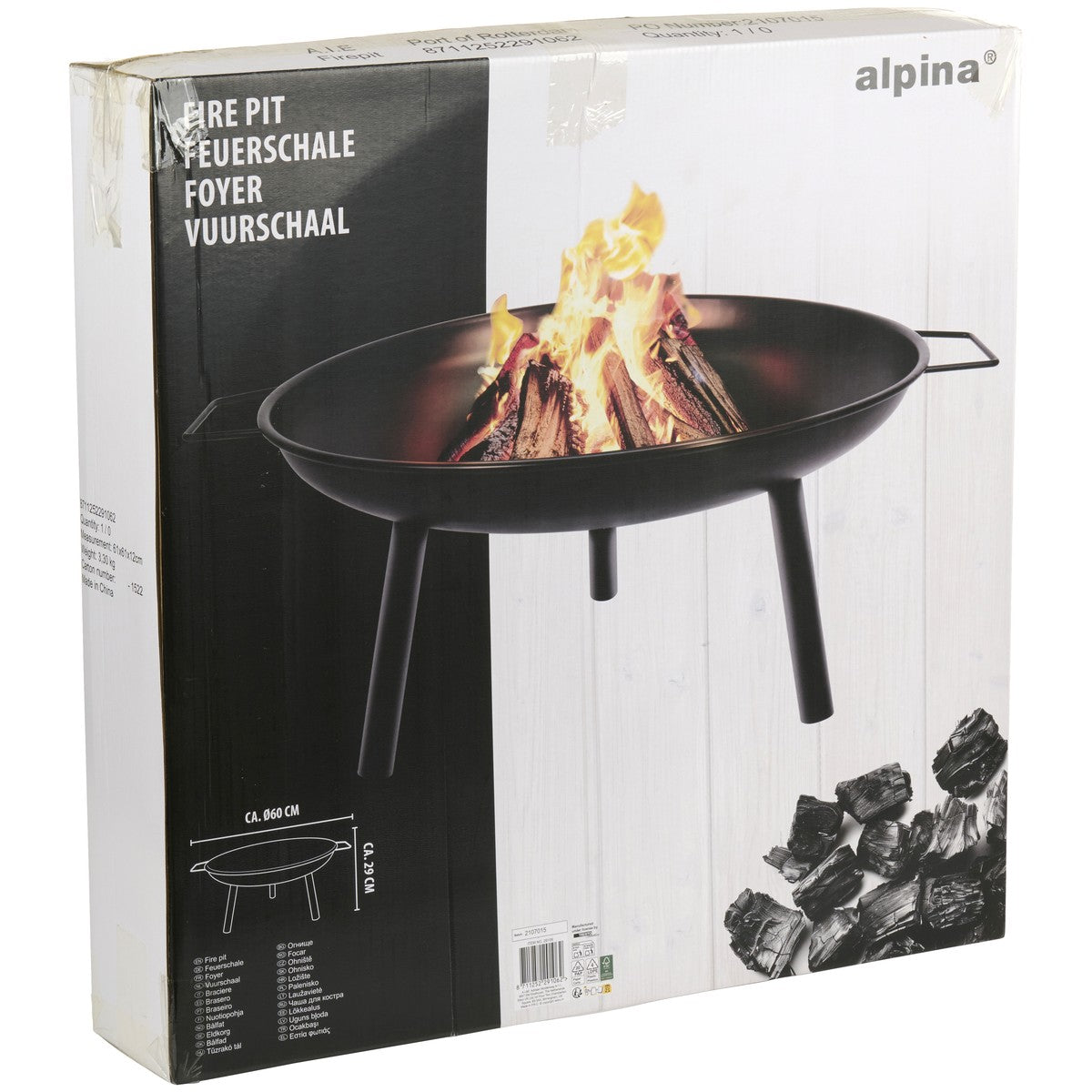 alpina Vuurschaal Ø60 cm - Buiten Vuurkorf