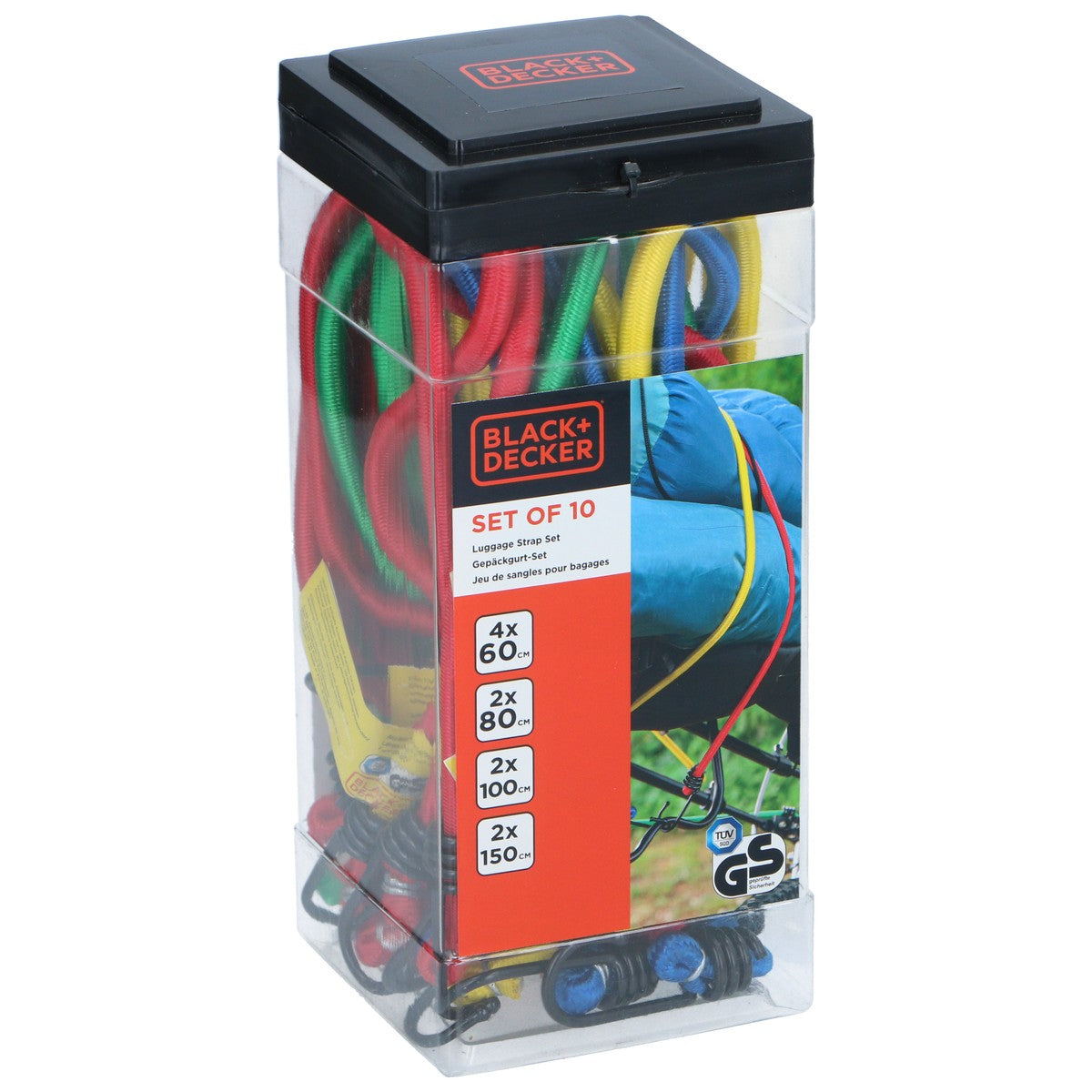 BLACK+DECKER Spanelastiek Set - 10 Stuks - maximondo