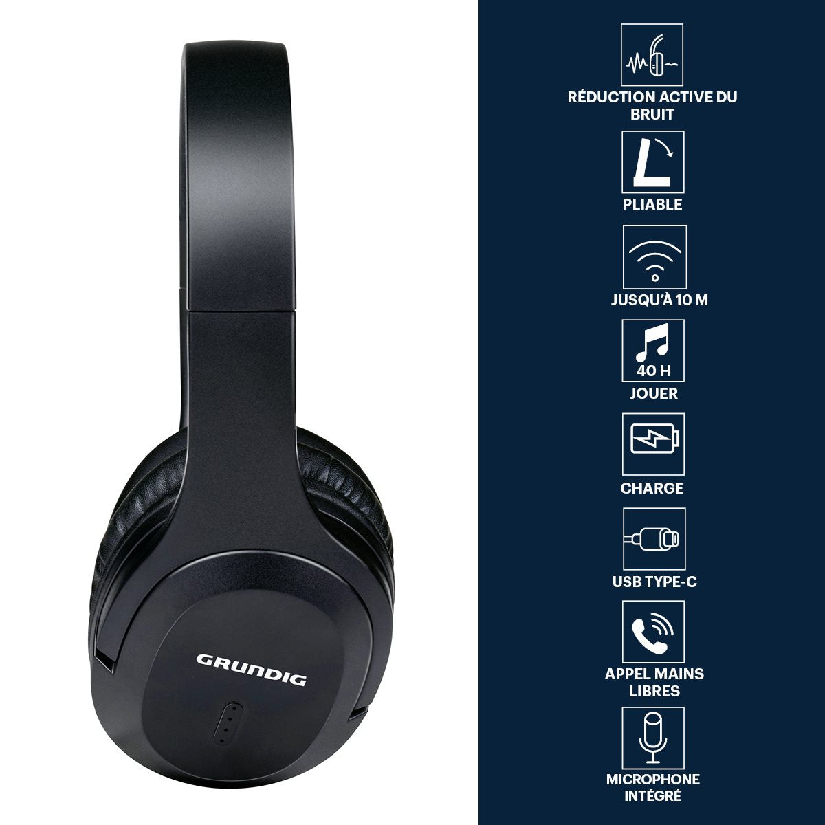 Grundig Draadloos Koptelefoon