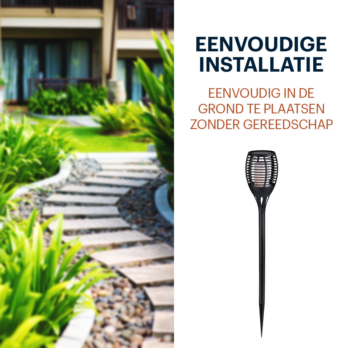 Grundig Solar Tuinfakkel 72cm - maximondo