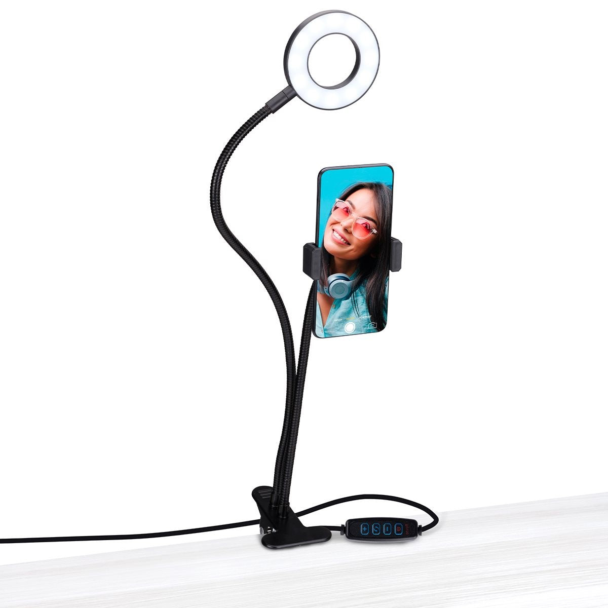 Grundig Ringlamp met Telefoonhouder - maximondo