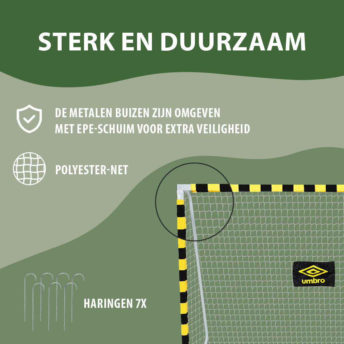 Umbro Voetbaldoel 300 x 200 x 110cm - maximondo