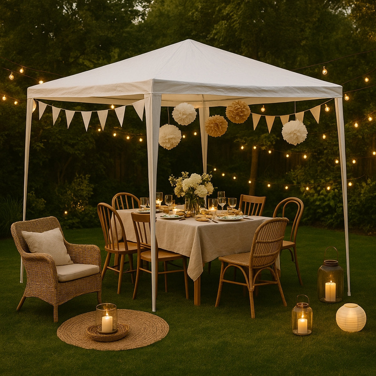 Kinzo Partytent 3x3m - Waterdicht - maximondo