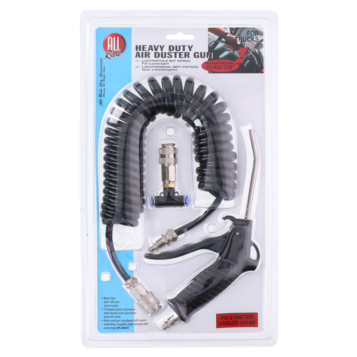 All Ride Luchtspiraal - met Pistool - 13 kg-cm2 - maximondo
