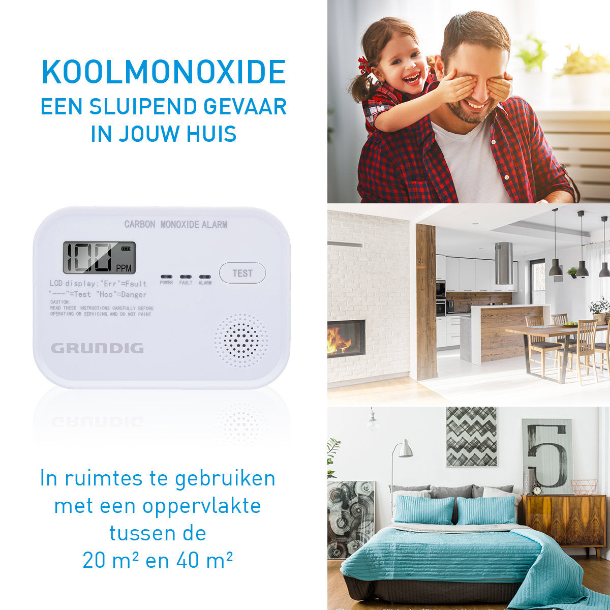 Grundig CO Melder Koolmonoxidemelder - maximondo