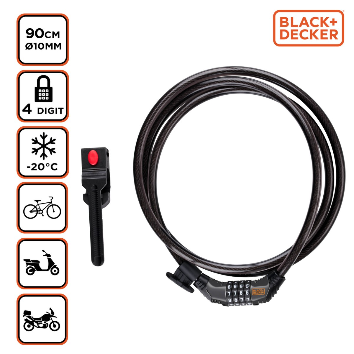 BLACK+DECKER Cijferslot BXCHBL7008 - maximondo