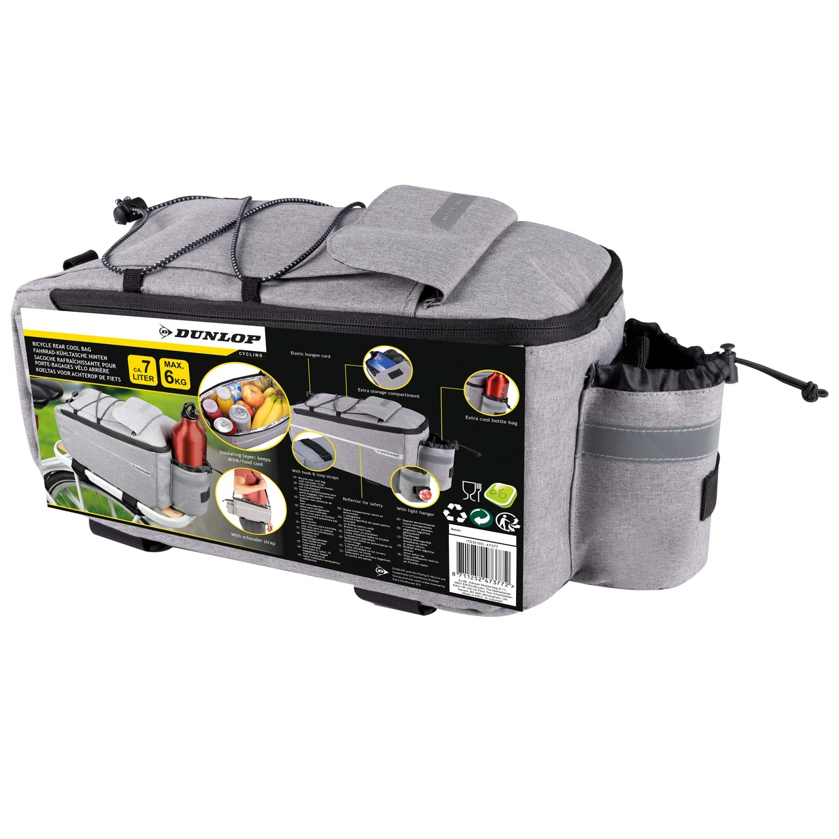 Dunlop Koeltas voor Bagagedrager Fiets 7L - maximondo