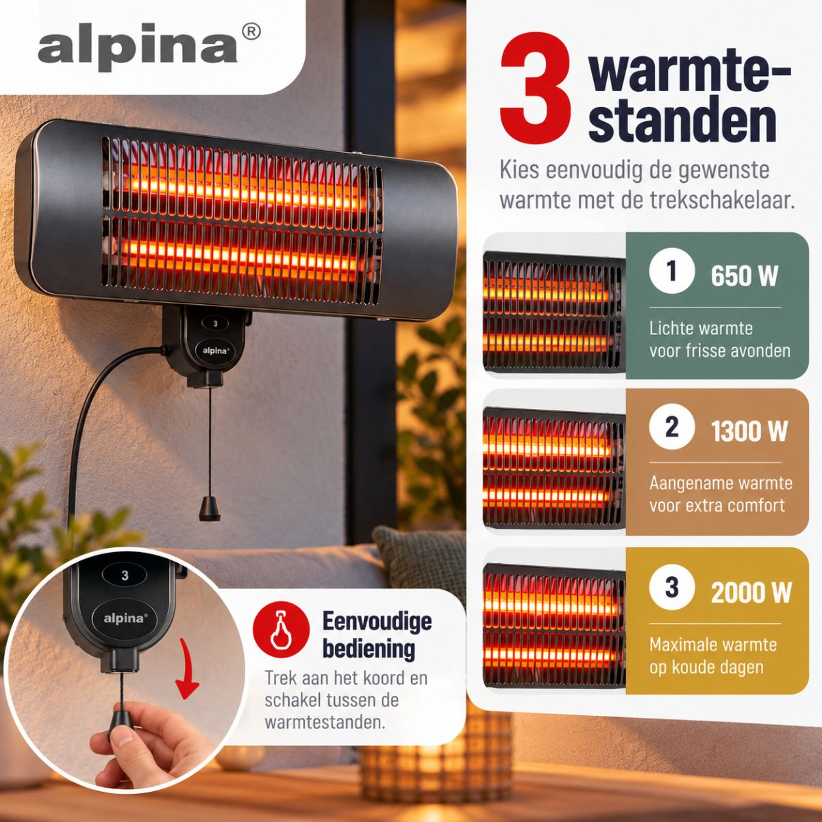 alpina Infrarood Heater - maximondo