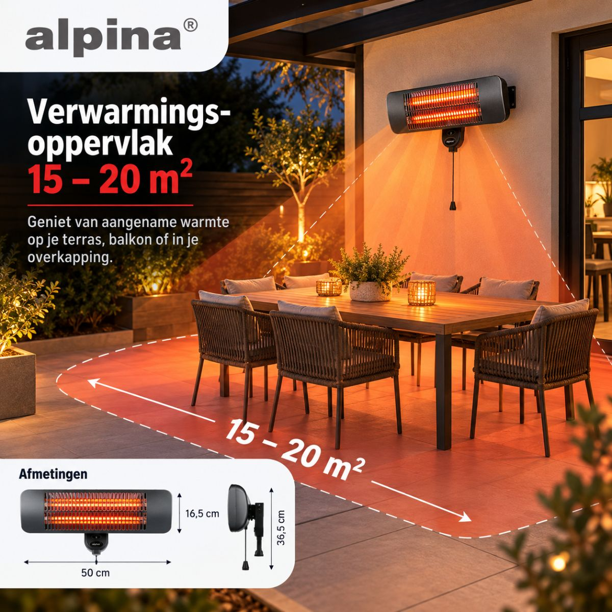 alpina Infrarood Heater - maximondo