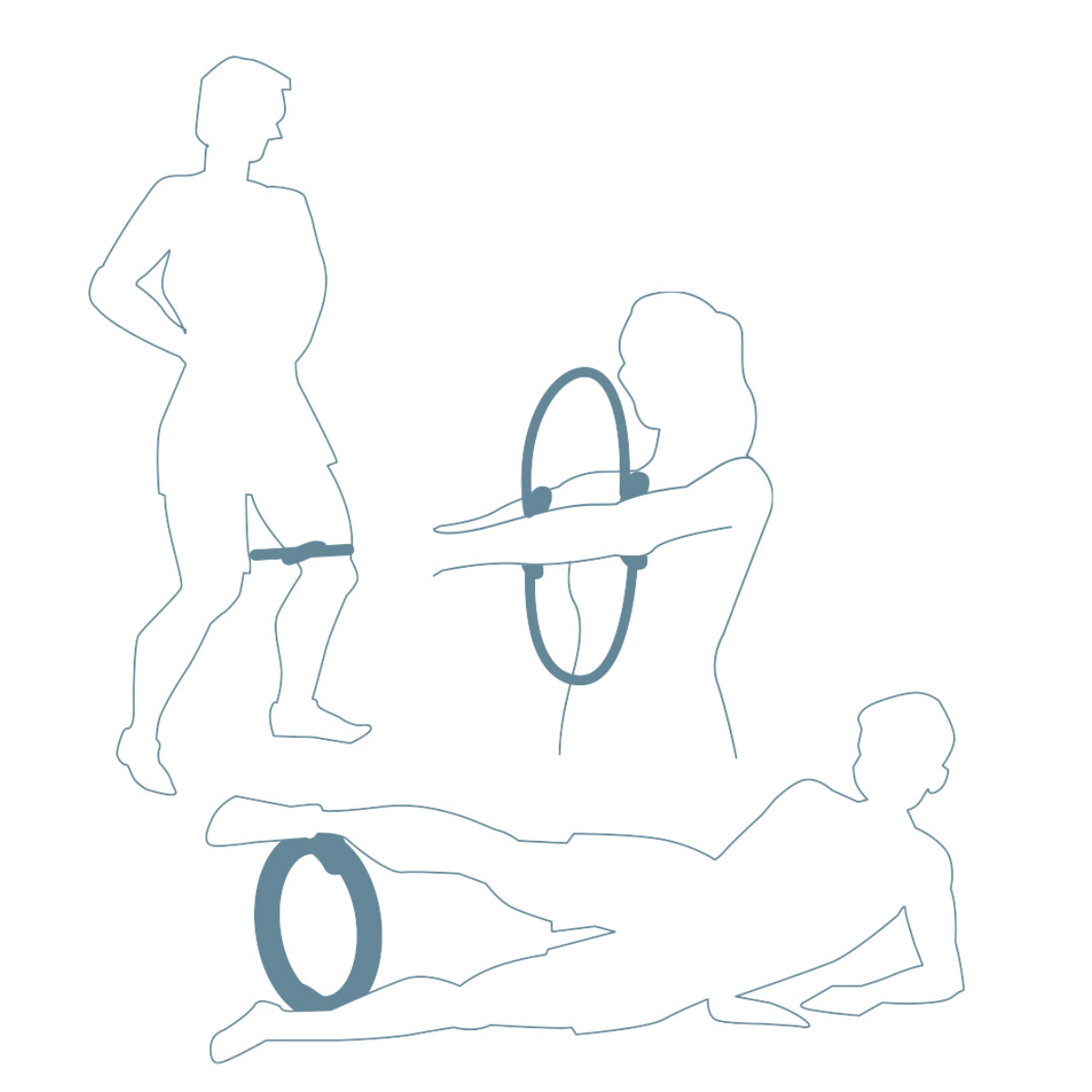 Umbro Pilates Yoga Ring, Blauw - maximondo