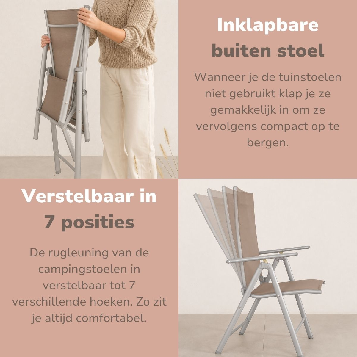 Lifetime Garden Tuinstoelen Santiago Set 2 Stuks - Tuinstoel - maximondo