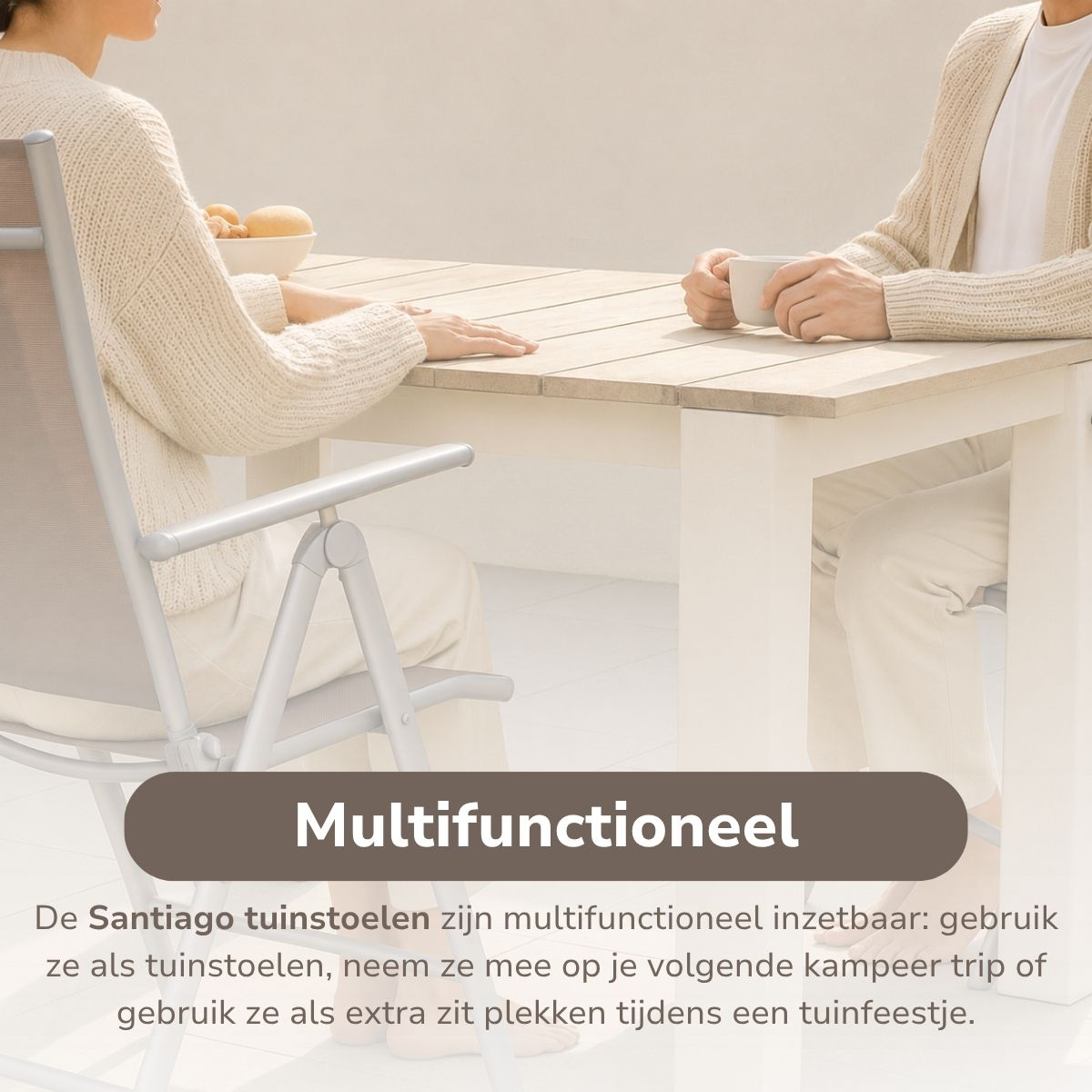 Lifetime Garden Tuinstoelen Santiago Set 2 Stuks - Tuinstoel - maximondo