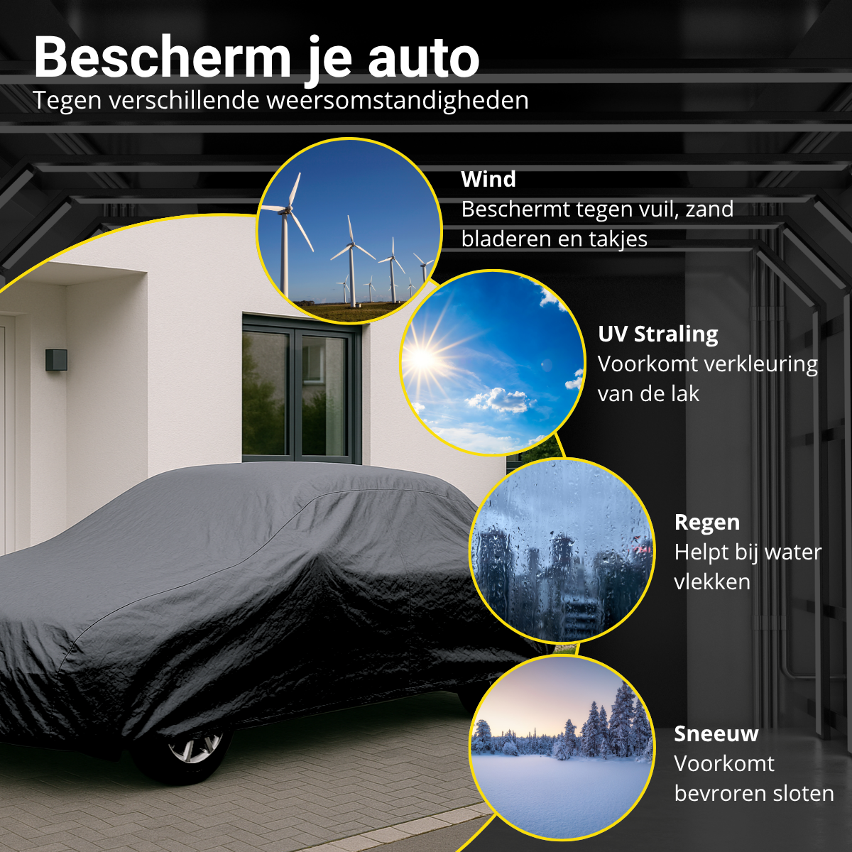 Dunlop Autohoezen XL Zwart