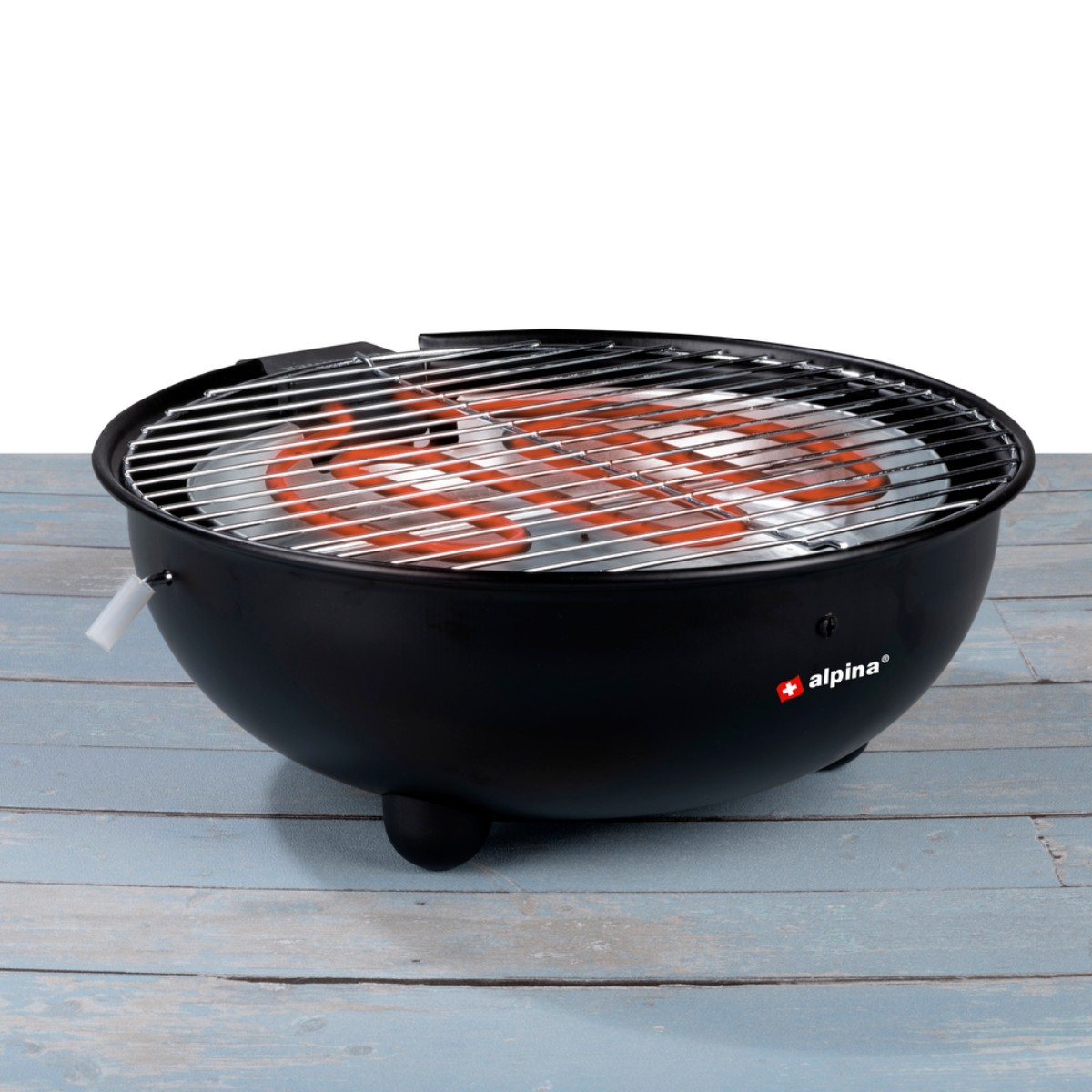 alpina Elektrische BBQ 1250W - Tafel Barbecue zonder Rook - maximondo
