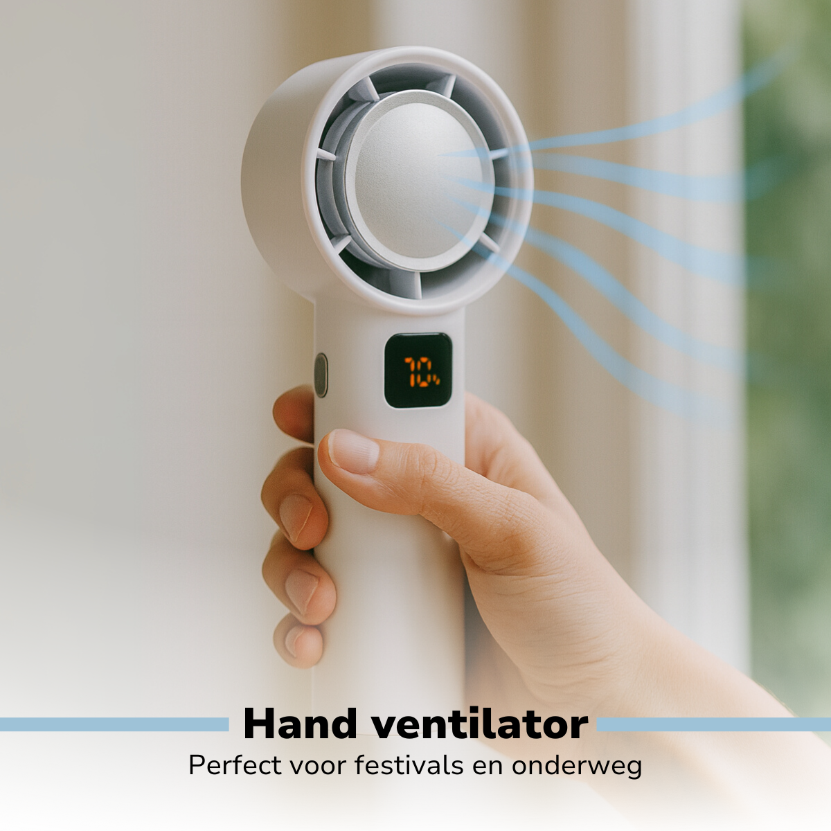 Lifetime Air Draadloze Ventilator - Bladloze USB Ventilator