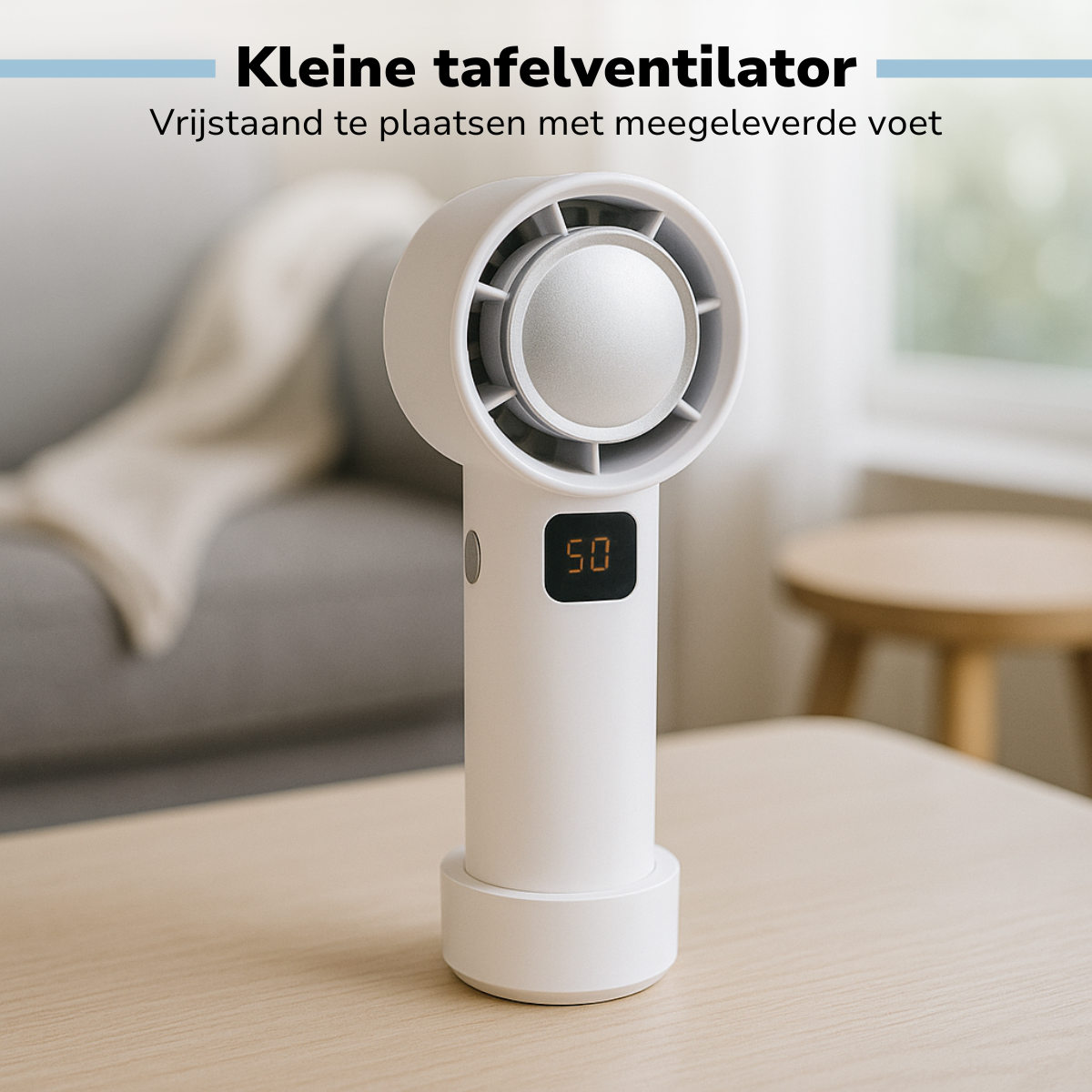 Lifetime Air Draadloze Ventilator - Bladloze USB Ventilator