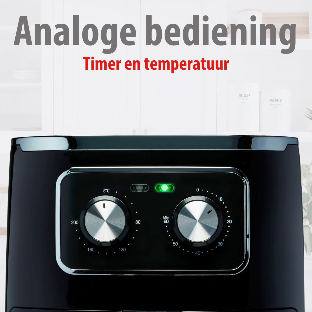 alpina Airfryer 4.5L - Heteluchtfriteuse voor 1-4 Personen