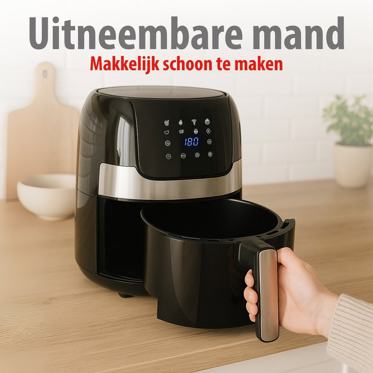 alpina Airfryer 3.5L - Heteluchtfriteuse voor 1-4 Personen