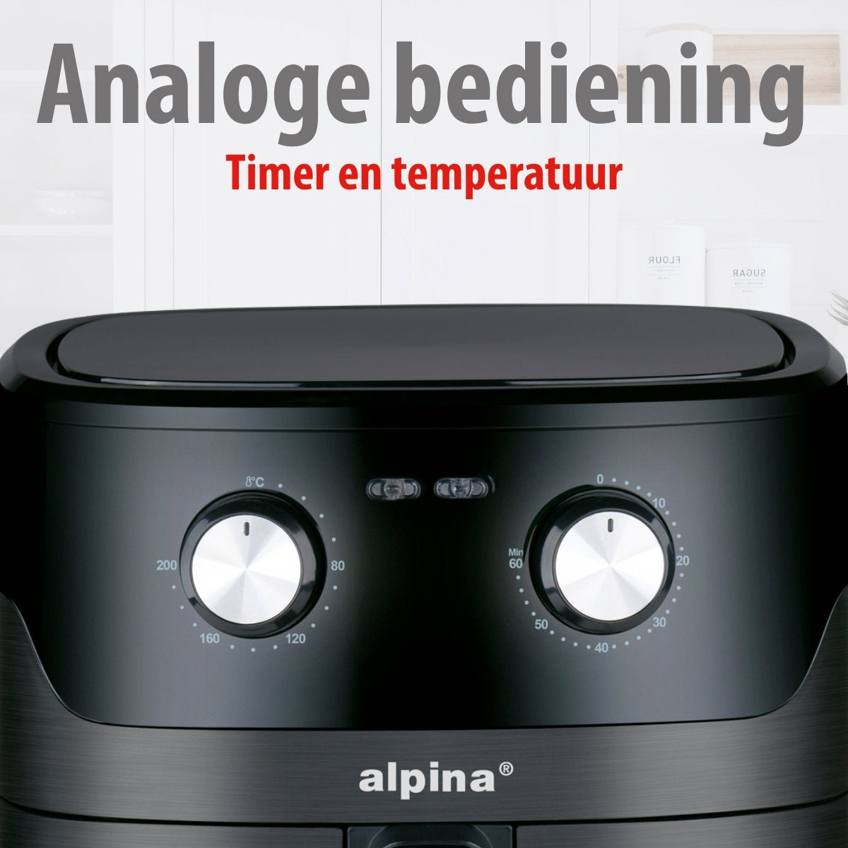 alpina Airfryer XL - Heteluchtfriteuse 6L - 2-5 Personen