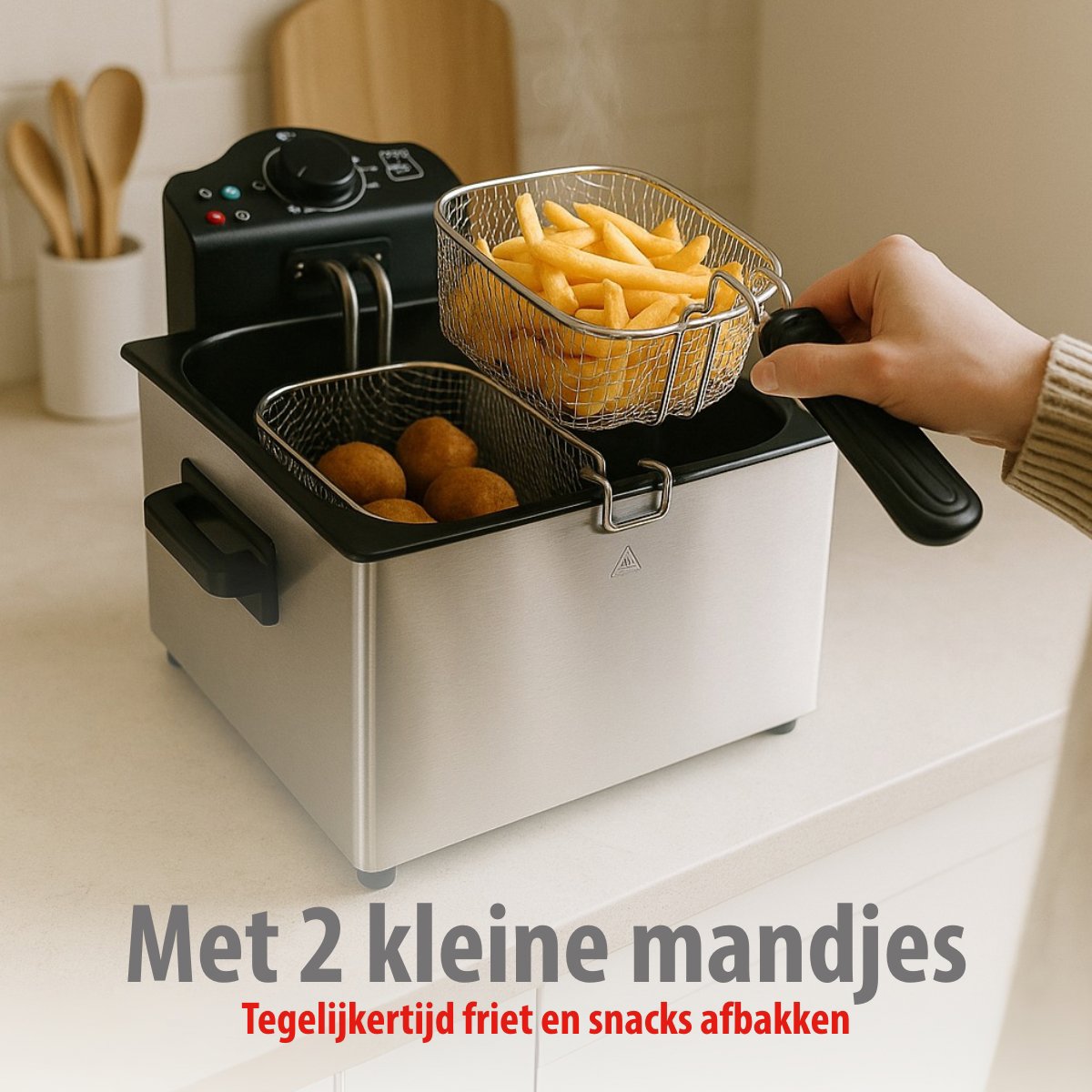 alpina Frituurpan 5 Liter - Dubbele Friteuse - maximondo