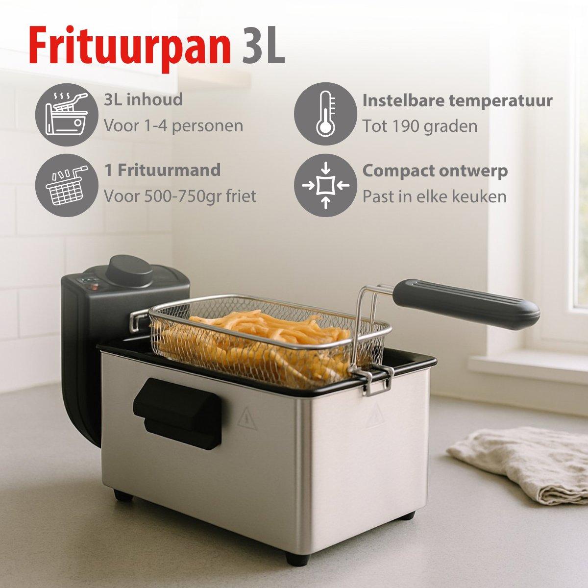 alpina Frituurpan 3L - maximondo