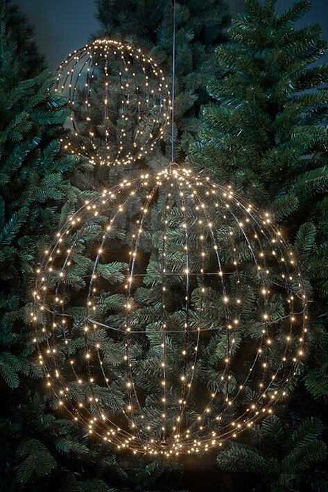 Luca Lighting Bal klassiek wit 400led IP44 met timer - d60cm - maximondo