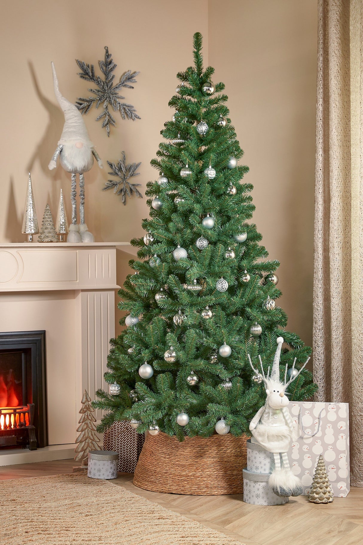 Mica Decorations Kerstboomrok bruin - h28xd75cm - maximondo