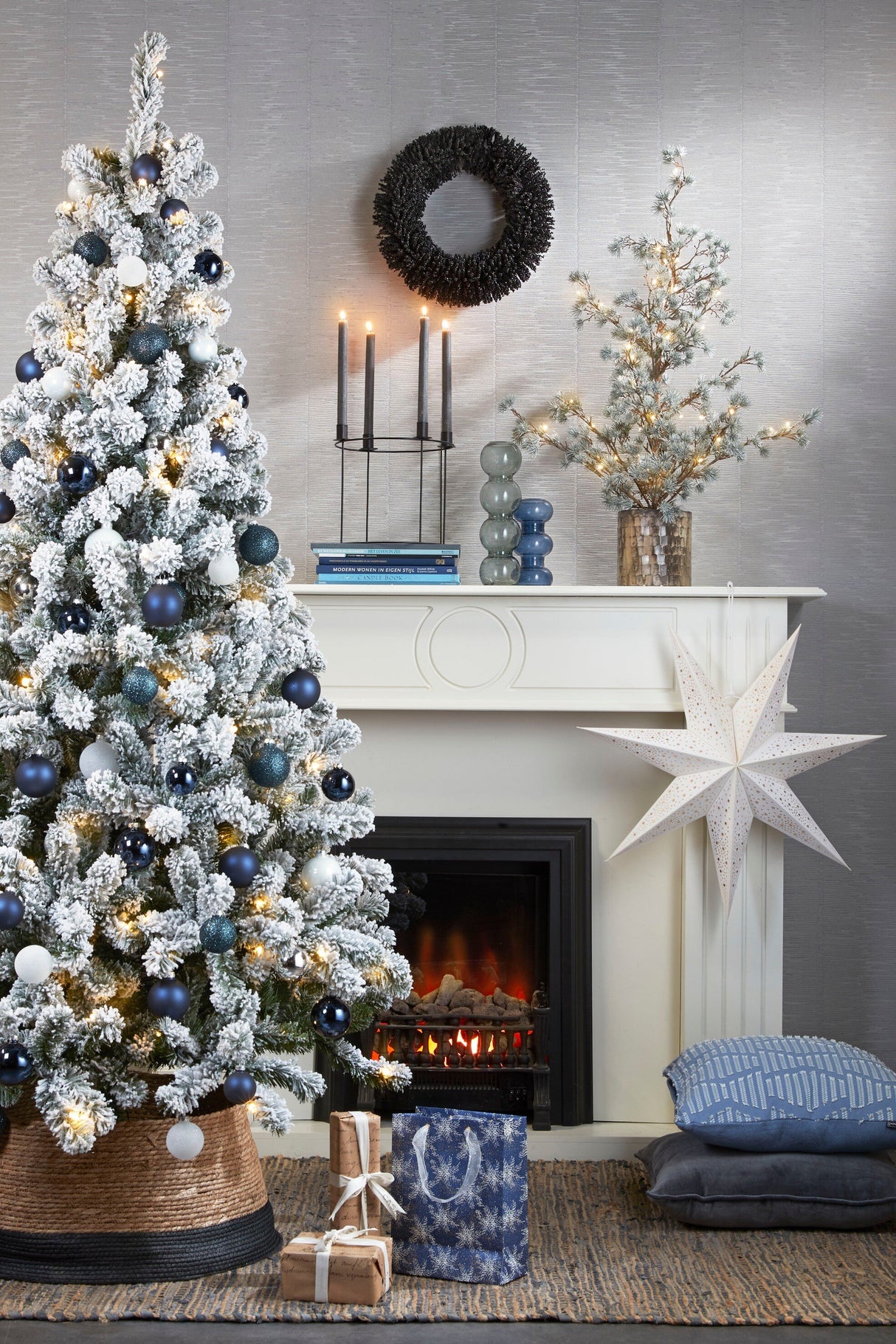 Mica Decorations kerstboomrok zwart - ↕26cm - Ø58cm - maximondo