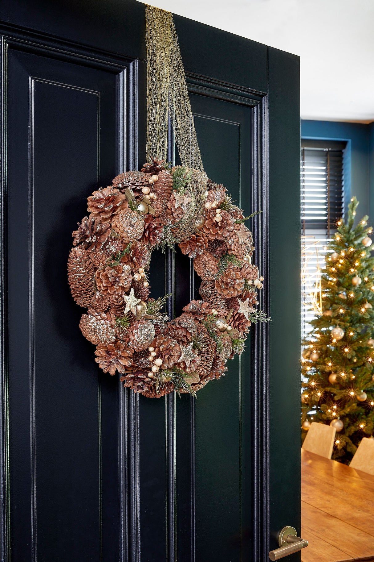Mica Decorations Brant krans metalliek - h9xd45cm - maximondo