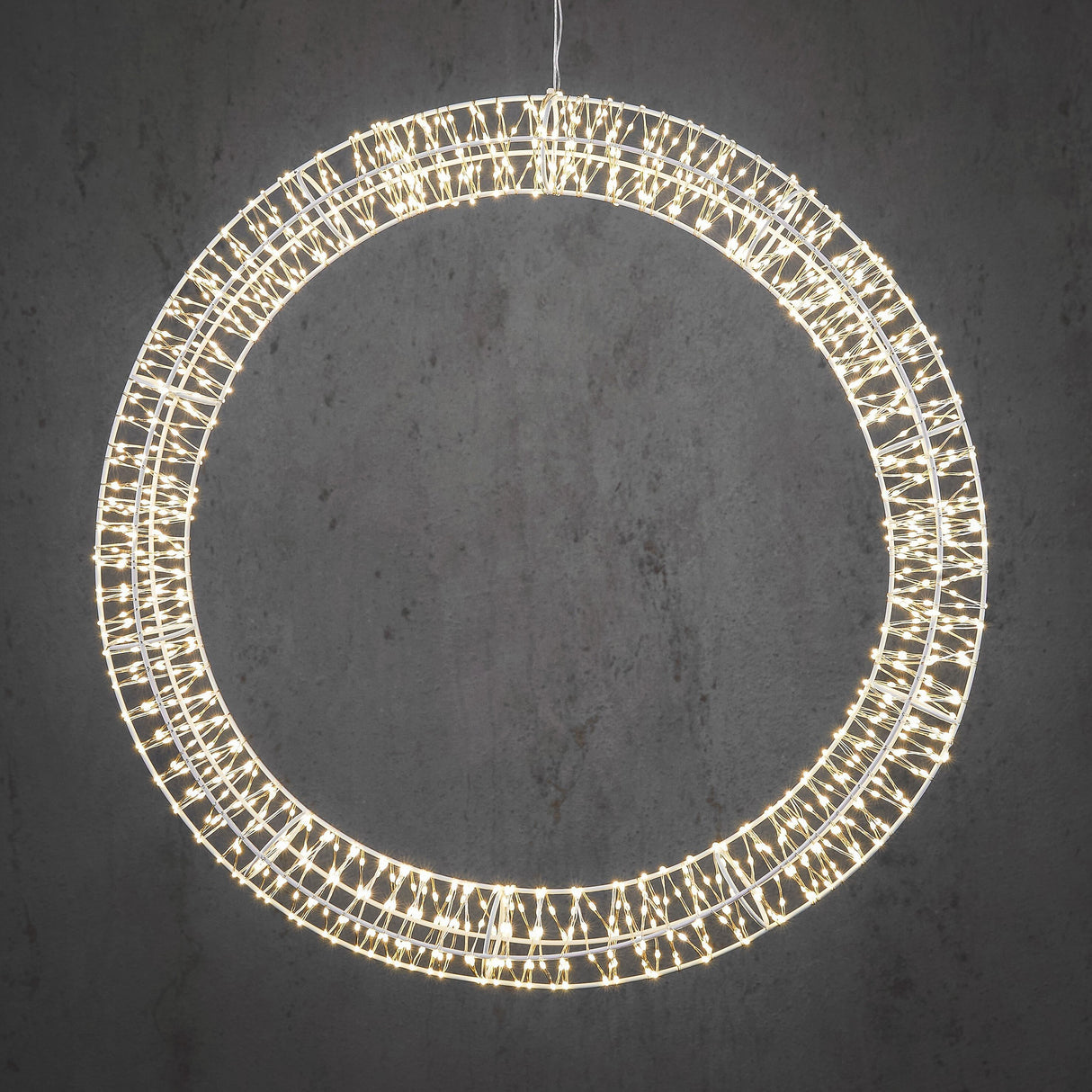 Luca Lighting Cirkel wit warm wit 1200led IP44 en timer - d56cm - maximondo