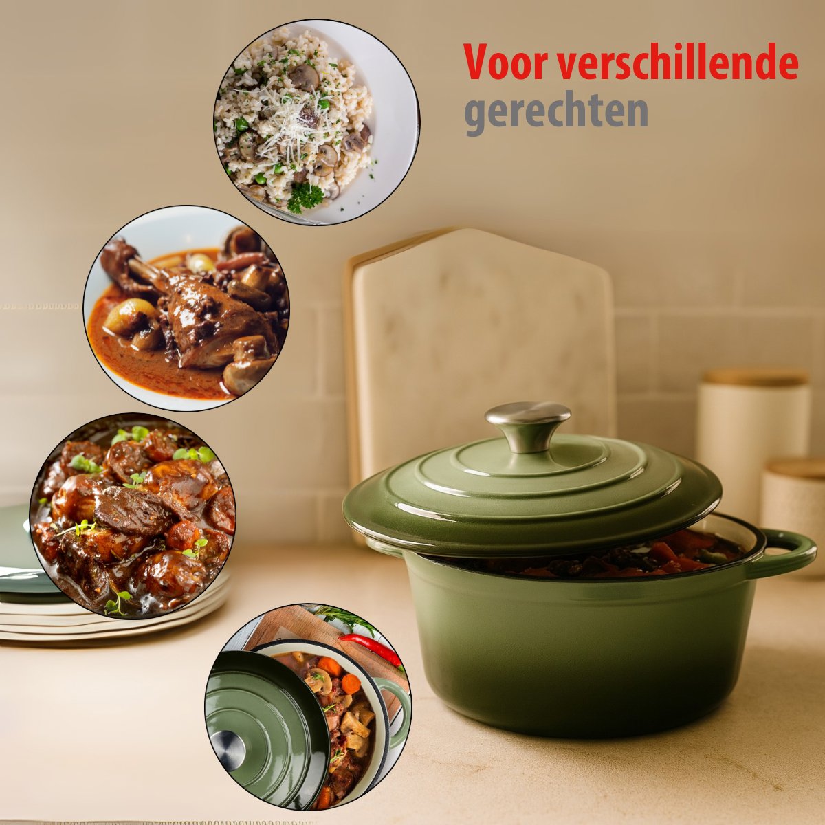alpina Braadpan – Braadpan Inductie met Deksel 3,8 L Ø 24 cm - maximondo