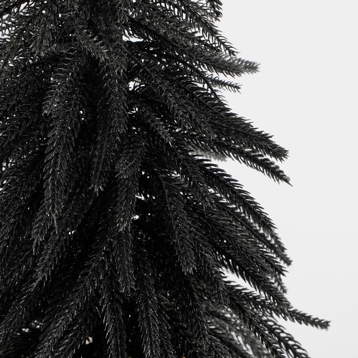House of Seasons Kerstboom met burlap zwart TIPS 256 - h45xd25cm - maximondo