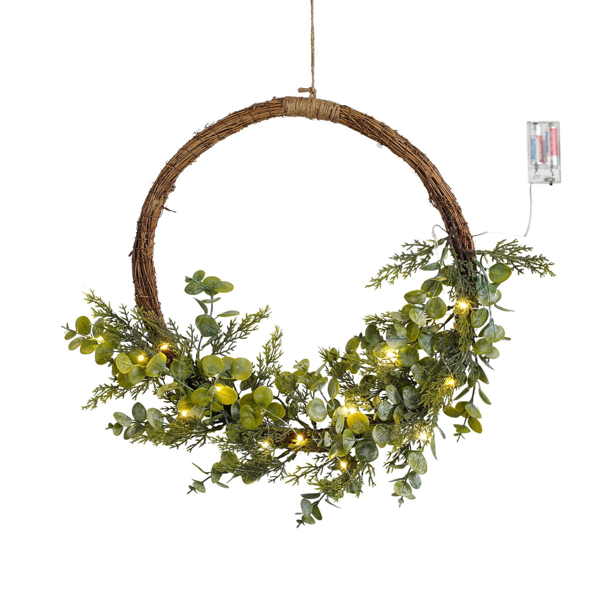 House of Seasons Krans led groen 15L TIPS 49 battery operated - h7xd45cm - maximondo